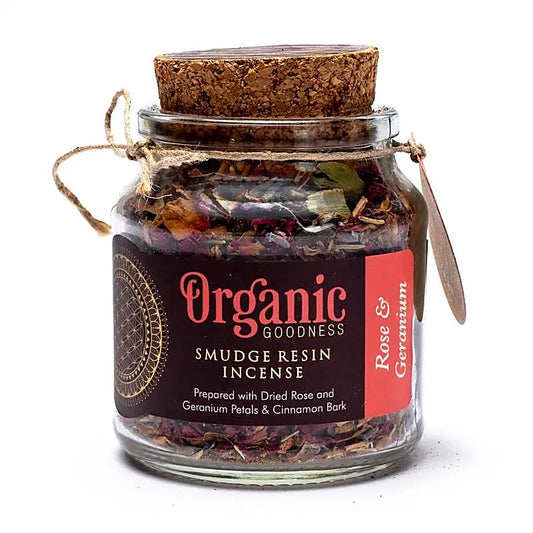 INCENSO IN RESINA ORGANIC - ROSA E GERANIO