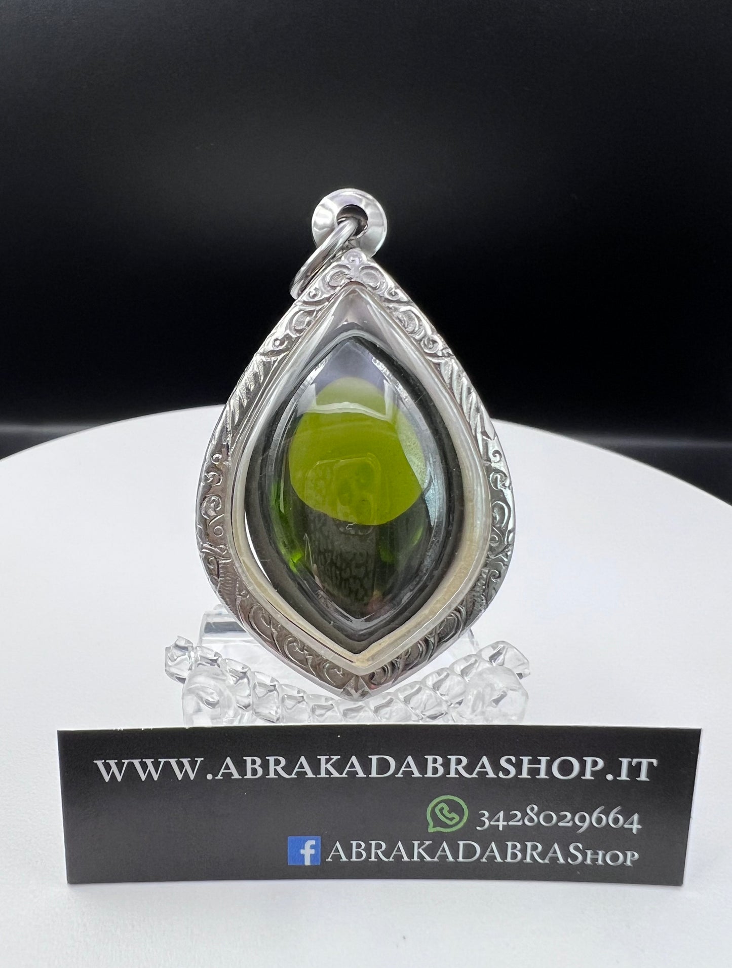 AMULETO OCCHIO DEL NAGA DI SRINAGAR VERDE