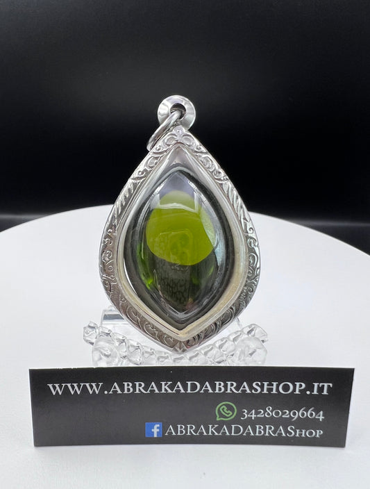 AMULETO OCCHIO DEL NAGA DI SRINAGAR VERDE