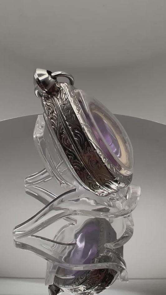 AMULETO OCCHIO DI NAGA SRINAGAR VIOLETTO