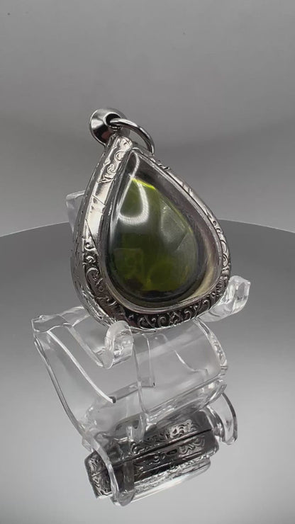 AMULETO OCCHIO DEL NAGA DI SRINAGAR VERDE