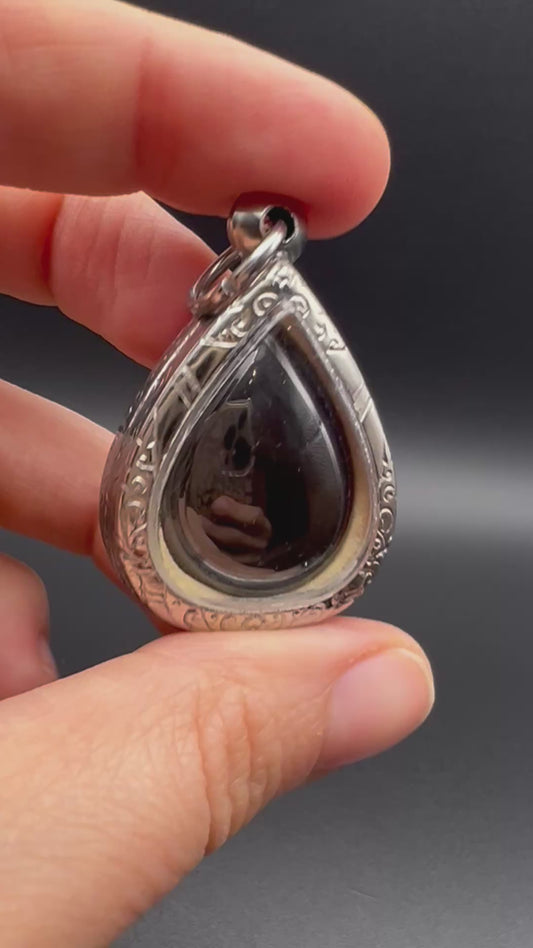 AMULETO OCCHIO DEL NAGA SRINAGAR NERO