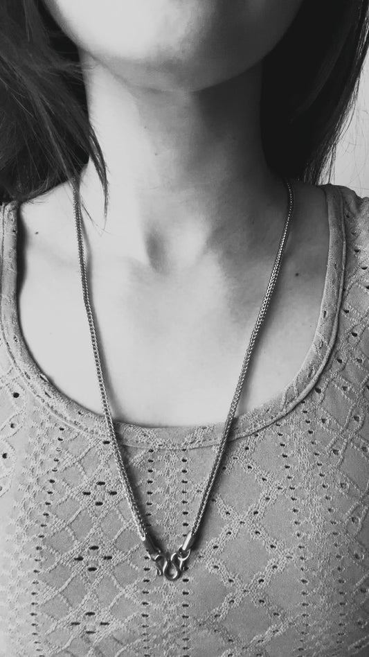 Collana Per Amuleto a 1 Gancio-Acciaio Inossidabile
